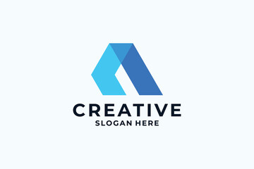 Letter N logo design with creative combination.