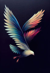 Obraz premium dove in the sky