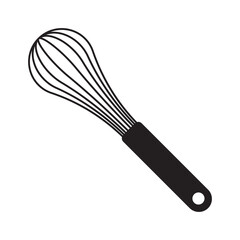 Balloon whisk for mixing and whisking flat vector icon for cooking apps and websites.