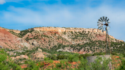 Fototapeta na wymiar Palo Duro Canyon State Park in Canyon, Texas near Amarillo, Texas