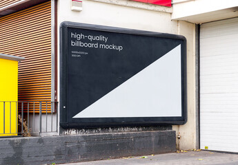 Billboard Outdoor Facade Advertising Poster Mockup Template