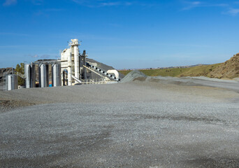 photo of the facilities of a mineral cement mine quarry