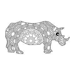 Animal Bear mandala vector illustration