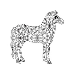 Animal mandala vector illustration