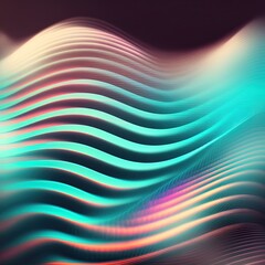 Obraz premium Modern blurred waves design. Glowing creative vintage illustration. Futuristic technology business concept.