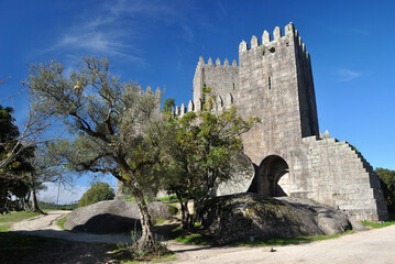 Fototapeta na wymiar Castelo de Guimarães em Portugal