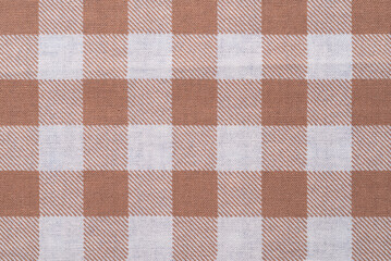 Closeup of a Background of a fabric with square shapes design.