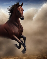 Obraz na płótnie Canvas Running stallion