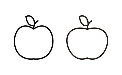 Apple icon vector for web and mobile app. Apple sign and symbols for web design.