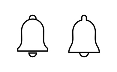 Bell Icon vector for web and mobile app. Notification sign and symbol for web site design
