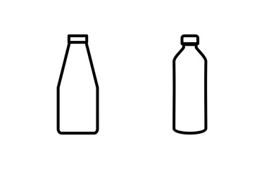 Bottle icon vector for web and mobile app. bottle sign and symbol