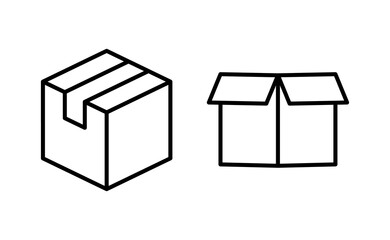 Box icon vector for web and mobile app. box sign and symbol, parcel, package