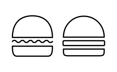 Burger icon vector for web and mobile app. burger sign and symbol. hamburger