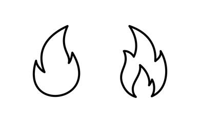 Fire icon vector for web and mobile app. fire sign and symbol