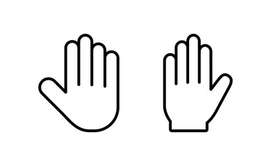 Hand icon vector for web and mobile app. hand sign and symbol. hand gesture