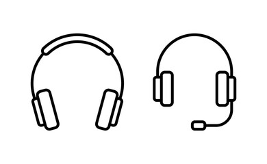 Headphone icon vector for web and mobile app. headphone sign and symbol