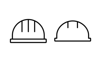 Helmet icon vector for web and mobile app. Motorcycle helmet sign and symbol. Construction helmet icon. Safety helmet