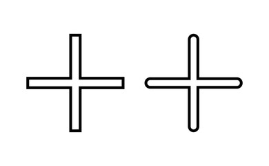 Plus Icon vector for web and mobile app. Add plus sign and symbol