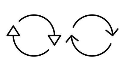 Refresh icon vector for web and mobile app. Reload sign and symbol. Update icon.