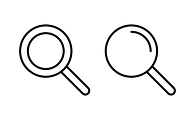 Search icon vector for web and mobile app. search magnifying glass sign and symbol