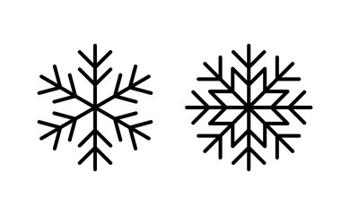 Obraz premium Snow icon vector for web and mobile app. snowflake sign and symbol