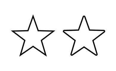 Obraz premium Star Icon vector for web and mobile app. rating sign and symbol. favourite star icon