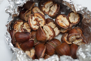 castañas asadas