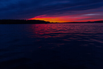 Fototapeta premium Sunset at Seneca Lake, Ohio