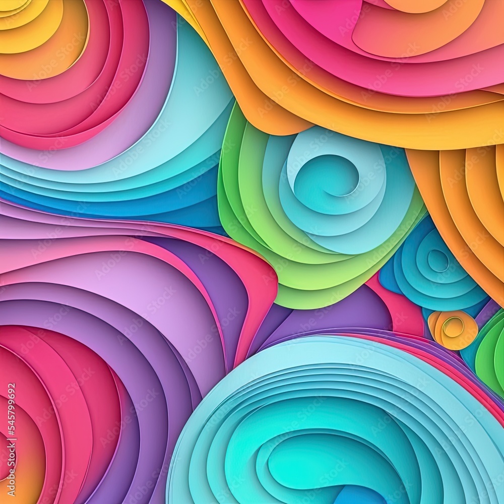 Poster background in paper style. abstract colorful background.