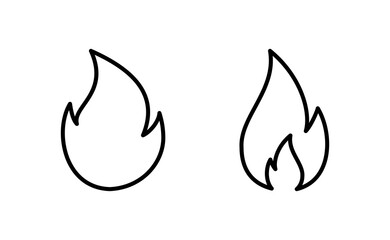 Fire icon vector for web and mobile app. fire sign and symbol