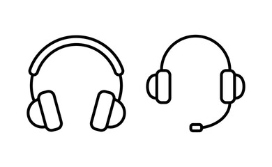 Headphone icon vector for web and mobile app. headphone sign and symbol