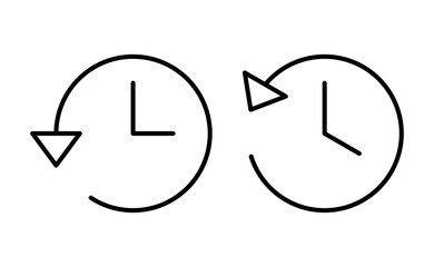 History icon vector for web and mobile app. recent event history sign and symbol