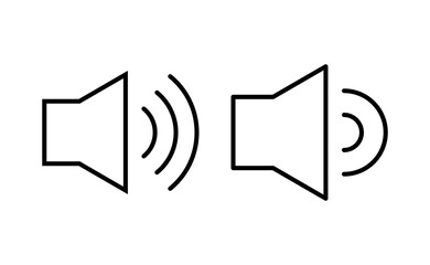Speaker icon vector for web and mobile app. volume sign and symbol. loudspeaker icon. sound symbol