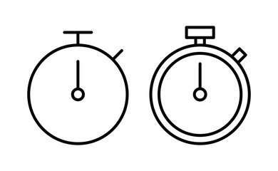 stopwatch icon vector for web and mobile app. Timer sign and symbol. Countdown icon. Period of time