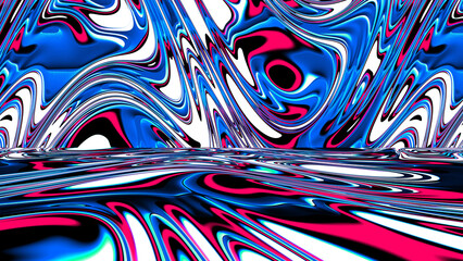 red and blue abstract