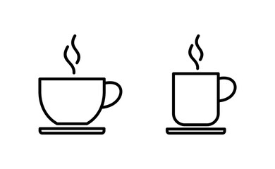 coffee cup icon vector for web and mobile app. cup a coffee sign and symbol