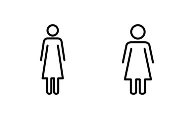 Female icon vector for web and mobile app. woman sign and symbol