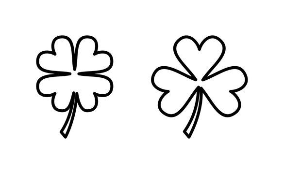 Clover icon vector for web and mobile app. clover sign and symbol. four leaf clover icon.