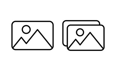 Picture icon vector for web and mobile app. photo gallery sign and symbol. image icon
