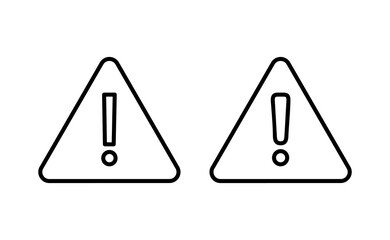 Exclamation danger sign for web and mobile app. attention sign and symbol. Hazard warning attention sign
