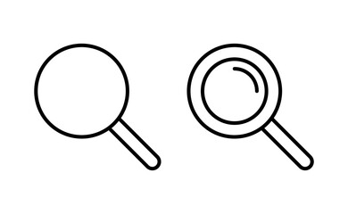 Search icon vector for web and mobile app. search magnifying glass sign and symbol