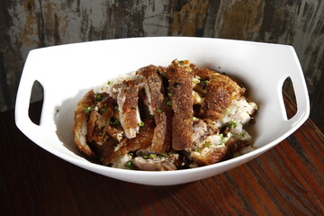 Crispy pata (crispy pork leg), a filipino dish