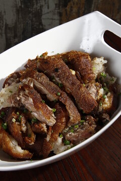 Crispy pata (crispy pork leg), a filipino dish