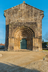 Monastery of Bravaes in Ponte da Barca, north of Portugal. Portuguese Romanesque art, classified as...