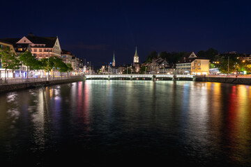 Fototapeta na wymiar Zurich at Night