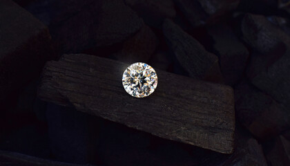 The selected real diamonds have a luster. For making jewelry	