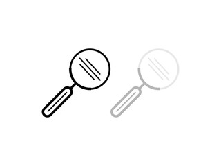 The magnifying glass illustration graphic design is suitable for use as an icon or a design complement