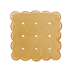 Watercolor gingerbread butter cookie biscuit clipart