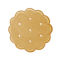 Watercolor gingerbread butter cookie biscuit clipart