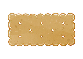 Watercolor gingerbread butter cookie biscuit clipart